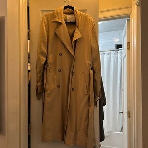 BA&SH Beige Trench Coat Size M